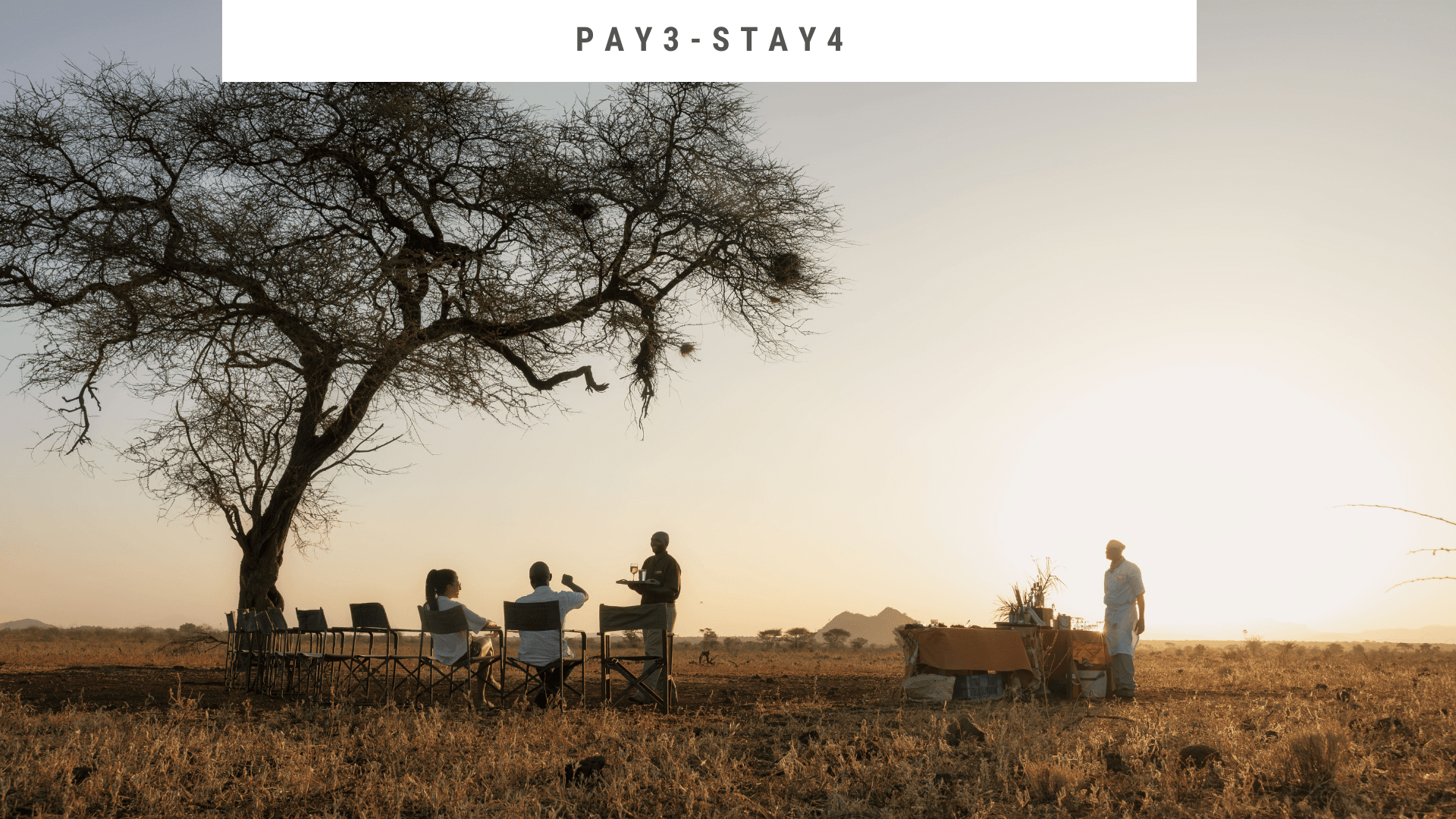 Pay for 3 nights stay for 4